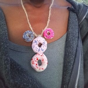 Donuts necklace